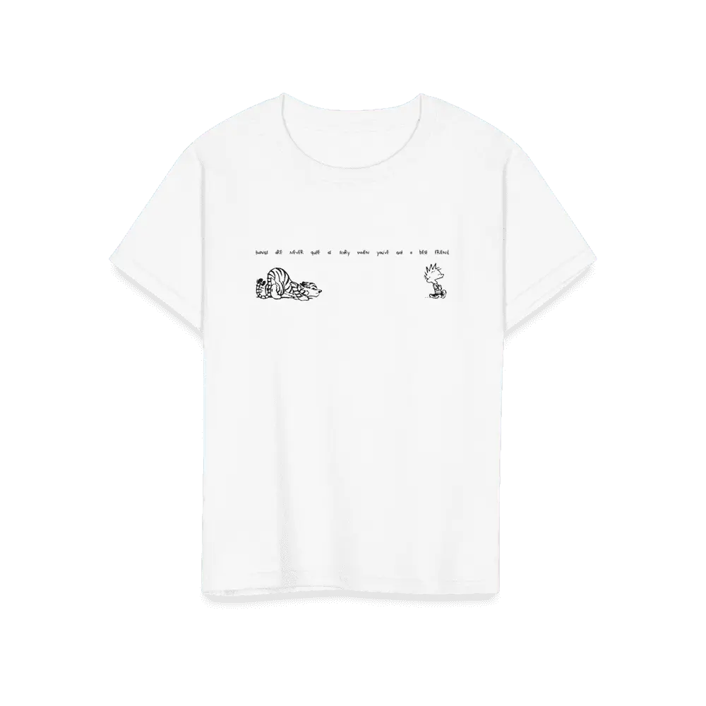 Calvin and Hobbes Best Friends Quote T-Shirt by Art-O-Rama Shop ART-O-RAMA-SHOP