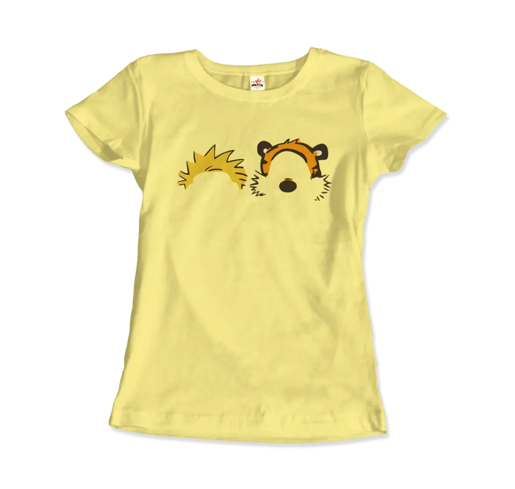 Calvin and Hobbes Faces Contour T-Shirt by Art-O-Rama Shop ART-O-RAMA-SHOP