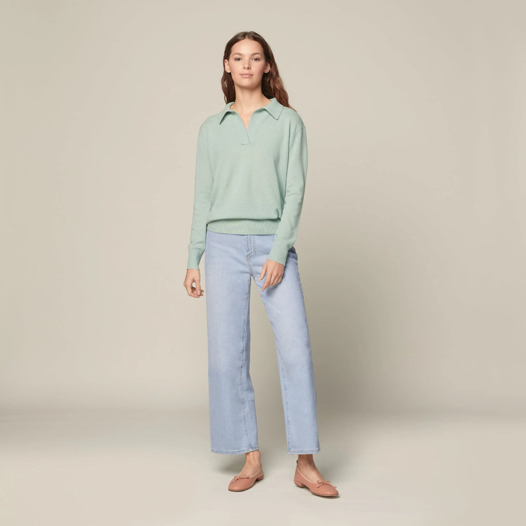 Camila Airy Collared cashmere Sweater by Italic Italic
