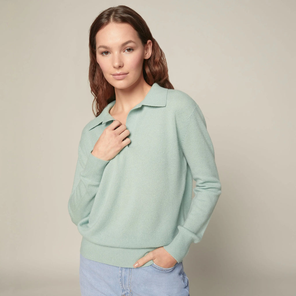 Camila Airy Collared cashmere Sweater by Italic Italic