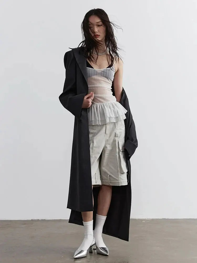 Carkladi Sheer Ruffle Top by Marigold Shadows Marigold Shadows