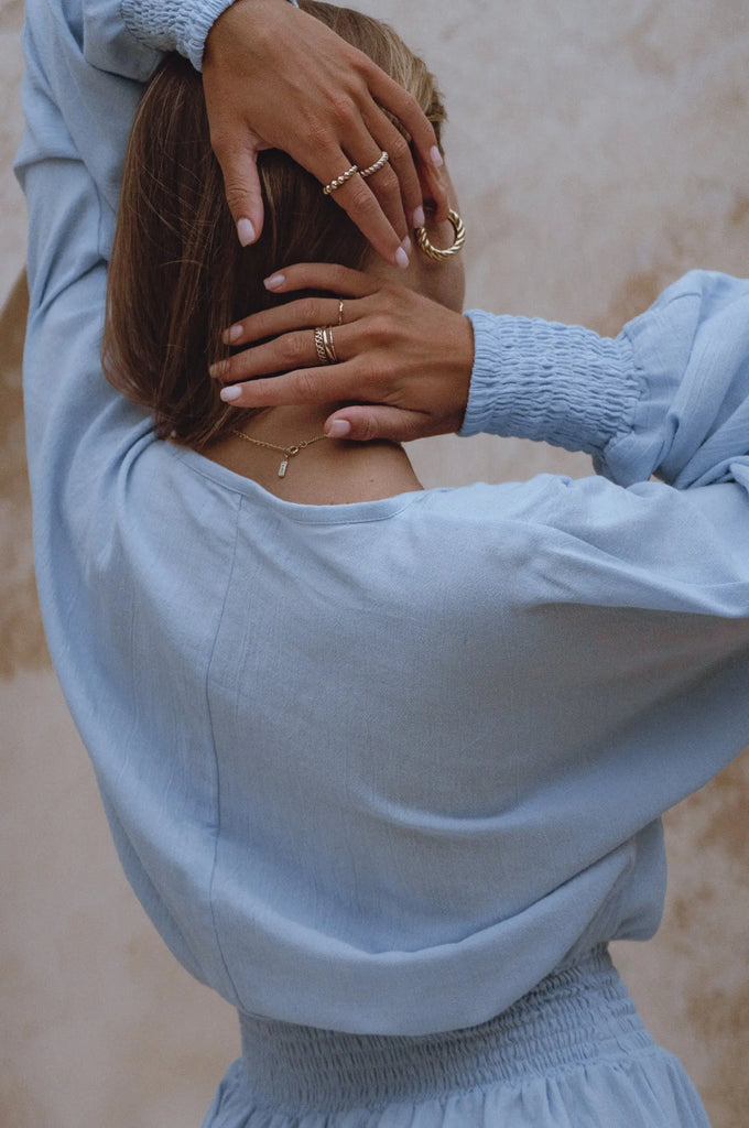 Carla Long Sleeve Linen Dress by Bali Lane Bali Lane