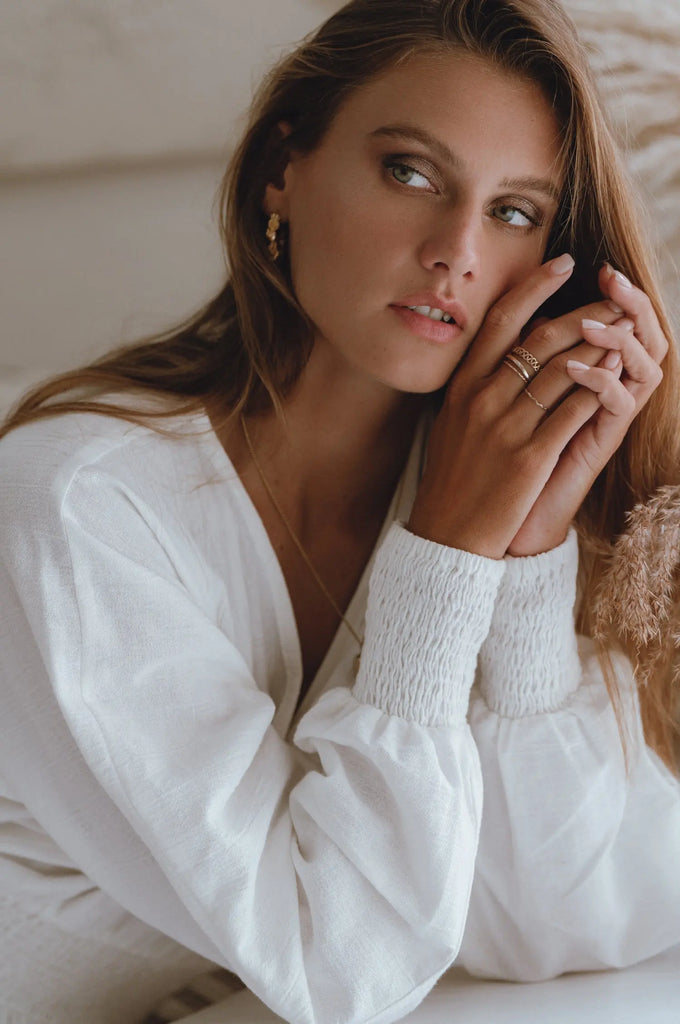 Carla Long Sleeve Linen Dress by Bali Lane Bali Lane