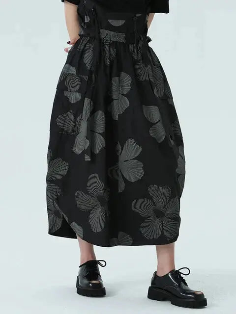 Carlada Floral Print Skirt by Marigold Shadows Marigold Shadows