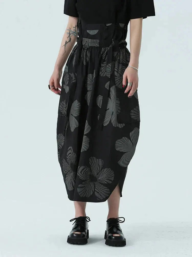 Carlada Floral Print Skirt by Marigold Shadows Marigold Shadows