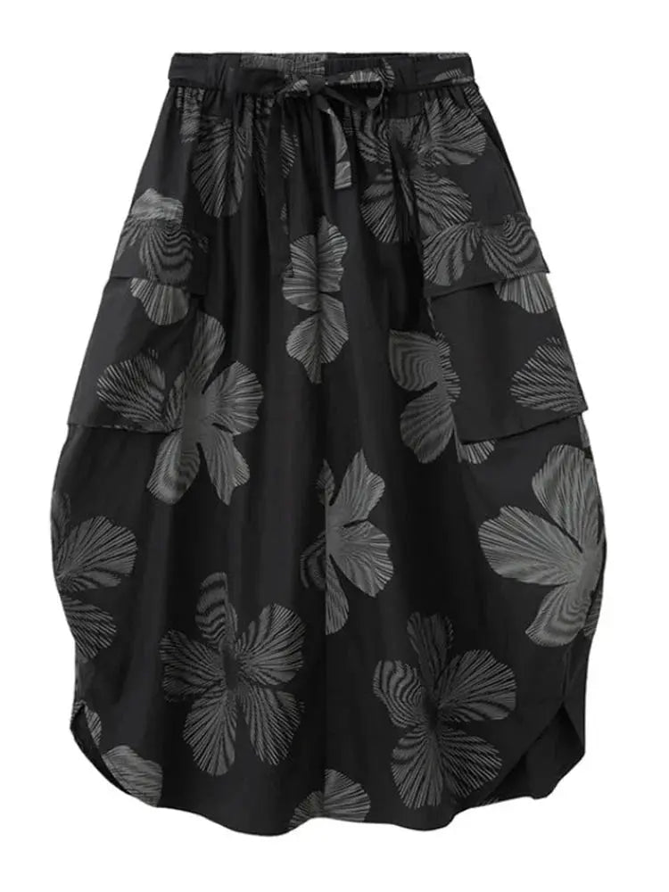 Carlada Floral Print Skirt by Marigold Shadows Marigold Shadows