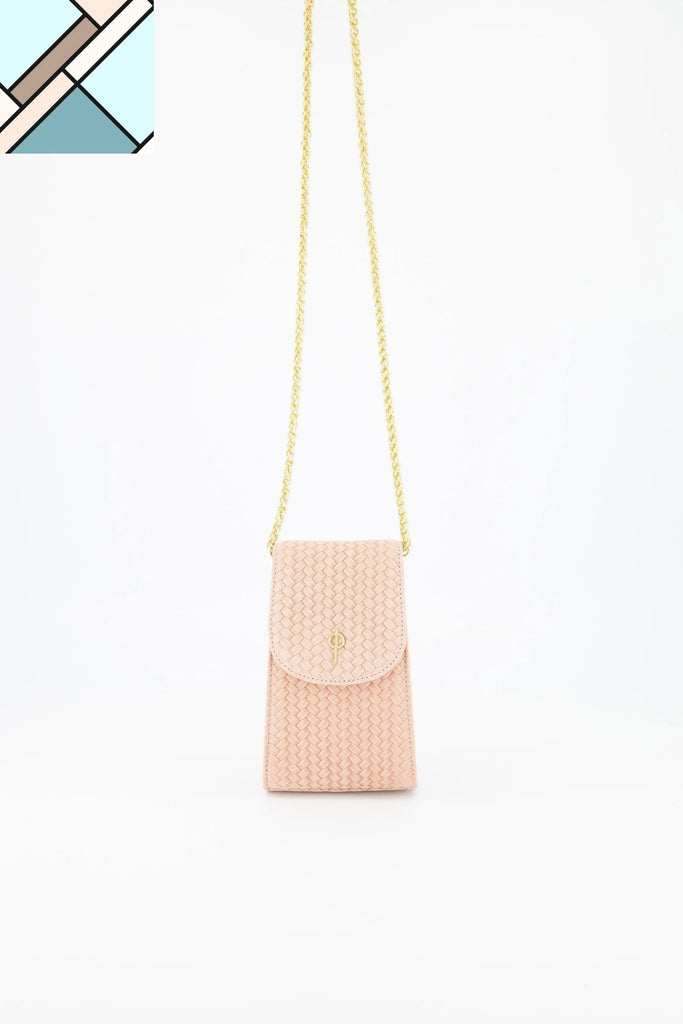 Casey Braid Crossbody Bag Pink OTRERA