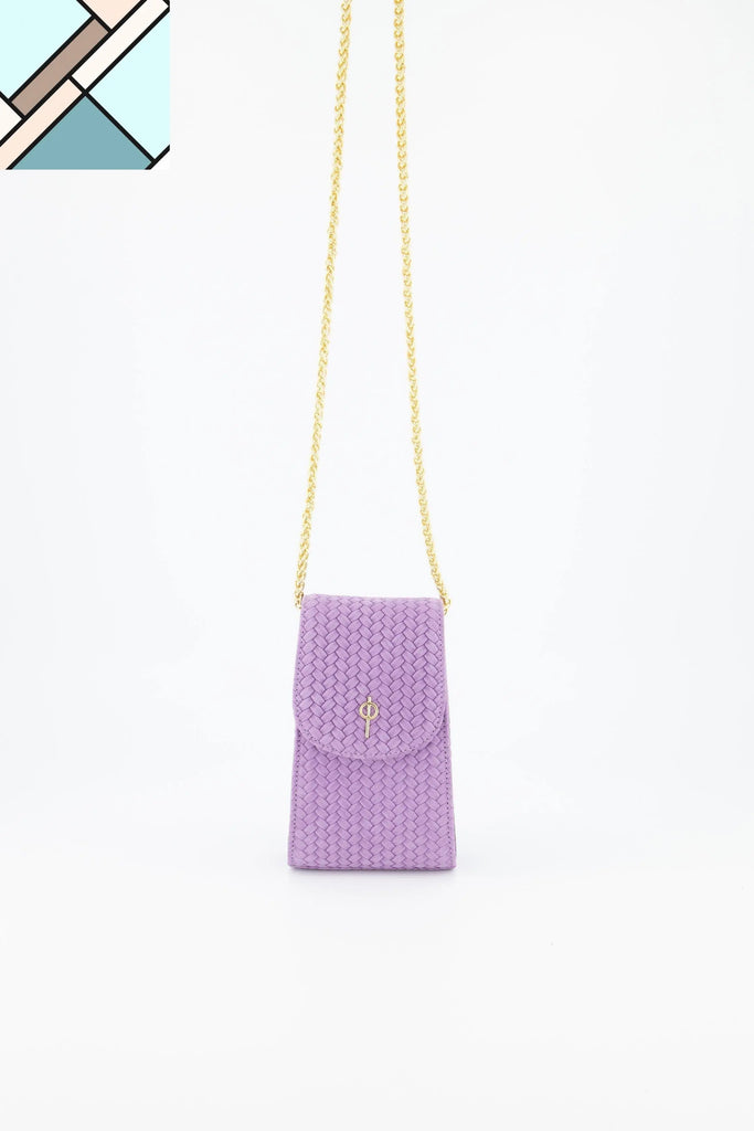 Casey Braid Crossbody Bag Purple OTRERA