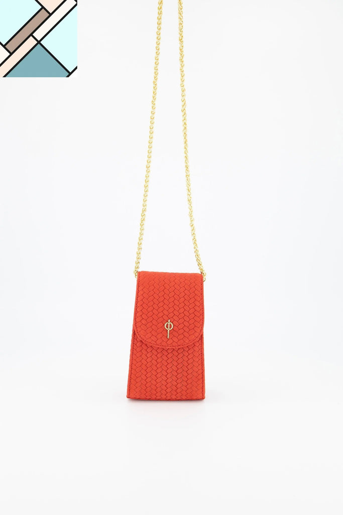 Casey Braid Crossbody Bag Red OTRERA