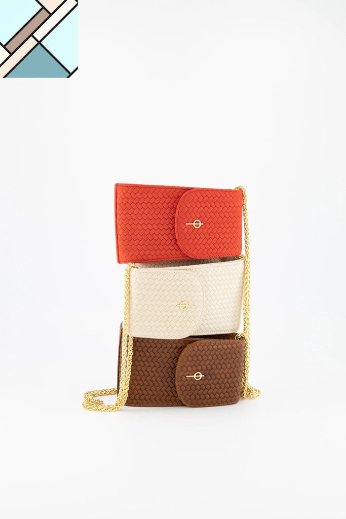Casey Braid Crossbody Bag Red OTRERA