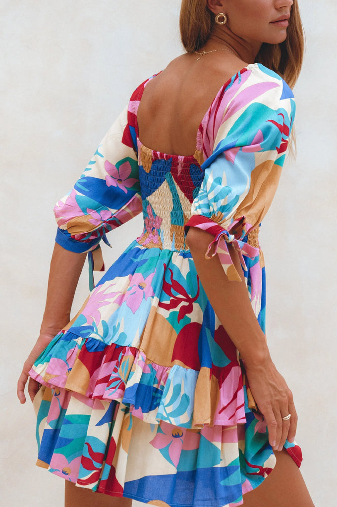 Cha-Cha Ruffle Mini Dress by Bali ELF Bali ELF