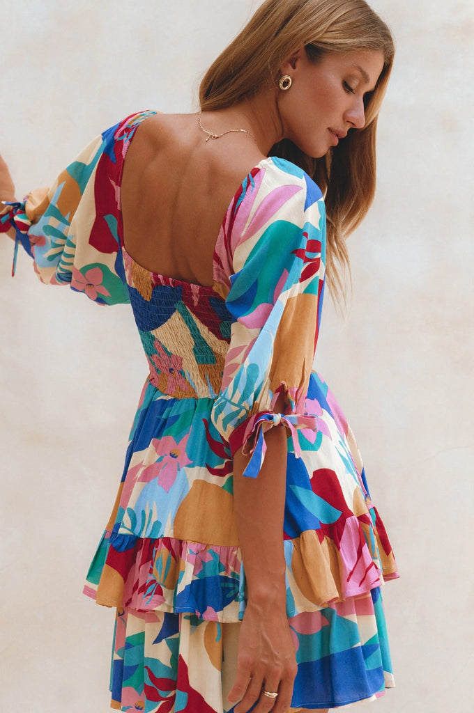 Cha-Cha Ruffle Mini Dress by Bali ELF Bali ELF