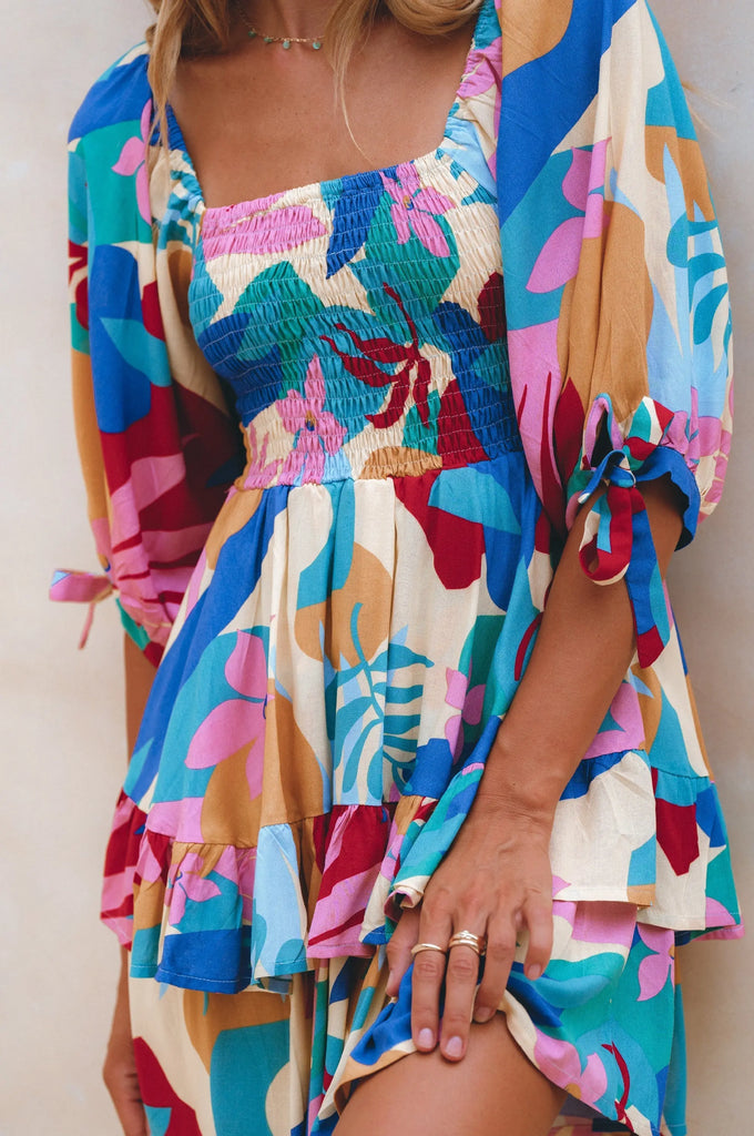 Cha-Cha Ruffle Mini Dress by Bali ELF Bali ELF