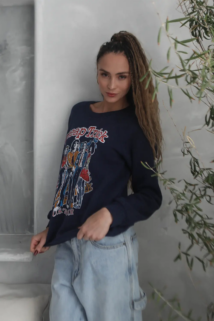 Cheap Trick 1979 US Tour Sweatshirt by People of Leisure People of Leisure