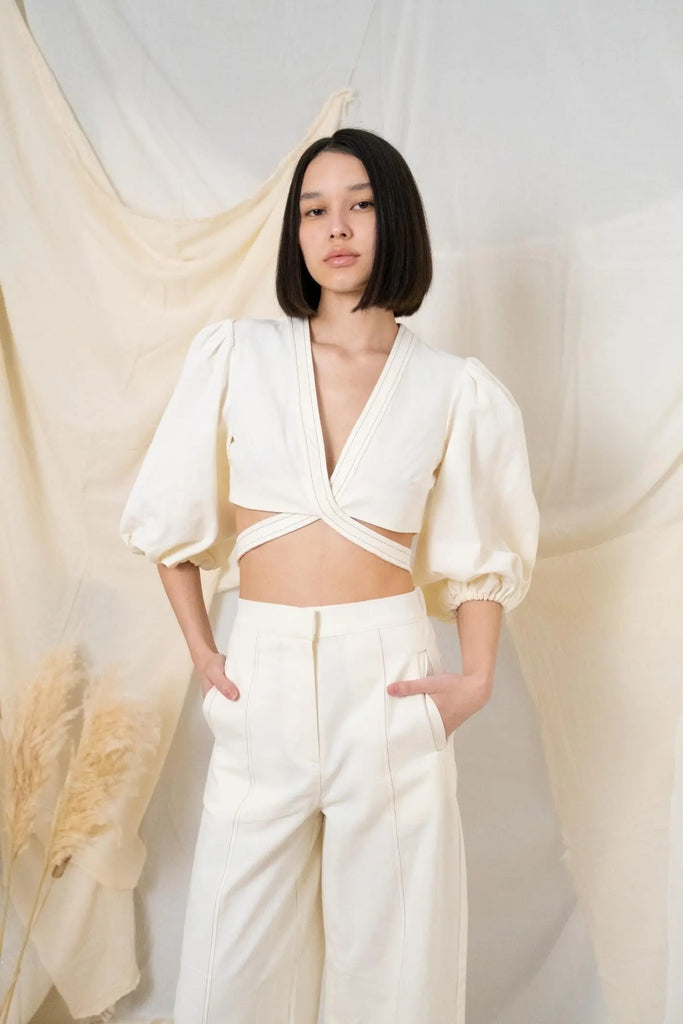 Chloe Pants - Natural by The Handloom The Handloom