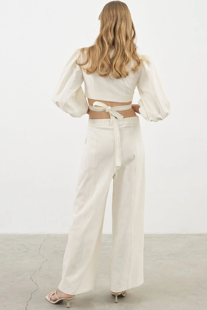 Chloe Pants - Natural by The Handloom The Handloom