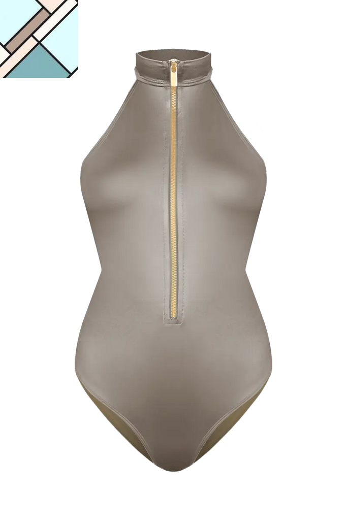 Cleo High Neck Zipper Swimsuit MOVOM