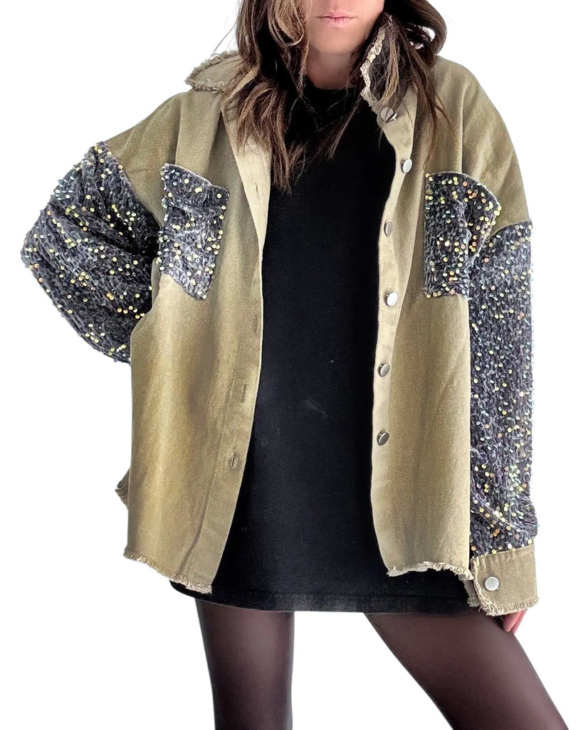 'Clover Shadows' Painted Jacket by Wren + Glory Wren + Glory