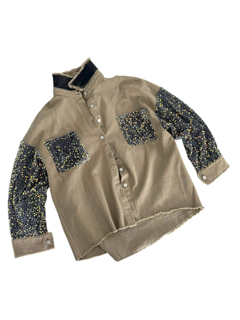 'Clover Shadows' Painted Jacket by Wren + Glory Wren + Glory