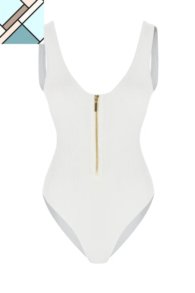 Coconut Zipper One Piece Swimsuit MOVOM