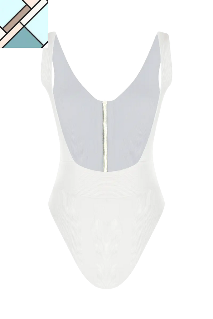 Coconut Zipper One Piece Swimsuit MOVOM