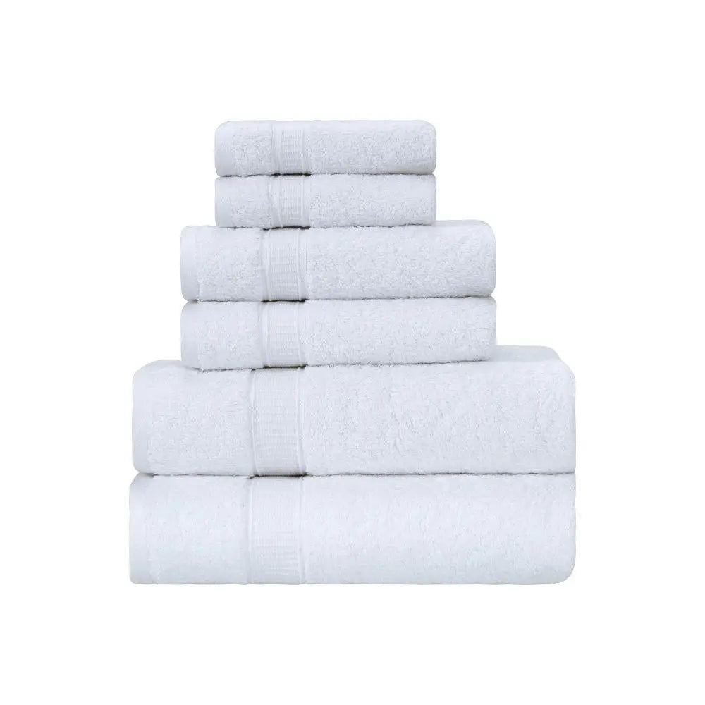 Turkish Cotton Full Bath Towel Set of 6 by La'Hammam - Ladiesse