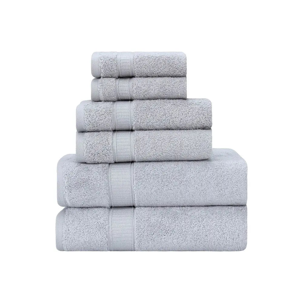 Turkish Cotton Full Bath Towel Set of 6 by La'Hammam - Ladiesse