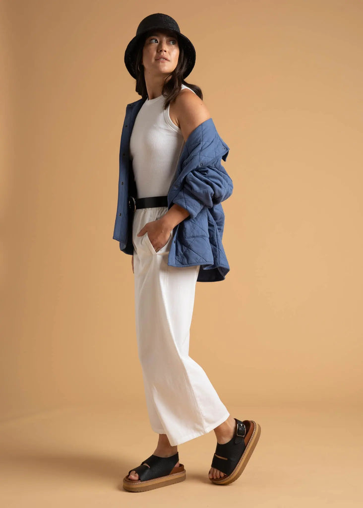 Countryside Quilted Jacket - Inky Blue by And For Good And For Good