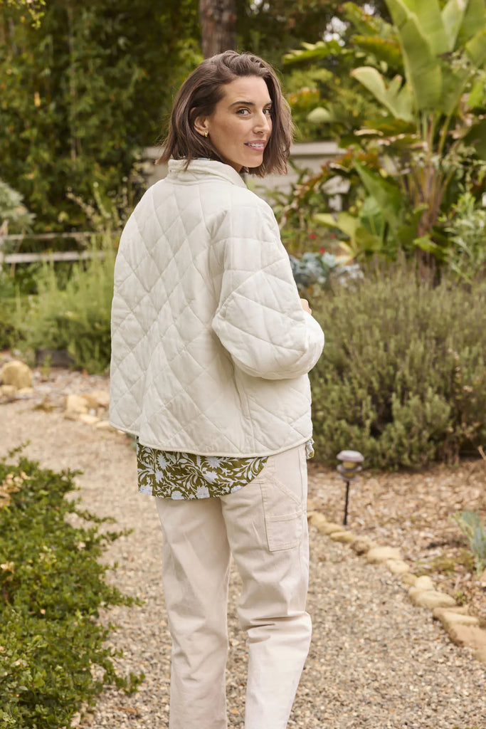Countryside Quilted Jacket - Natural by And For Good And For Good