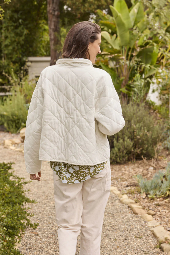 Countryside Quilted Jacket - Natural by And For Good And For Good