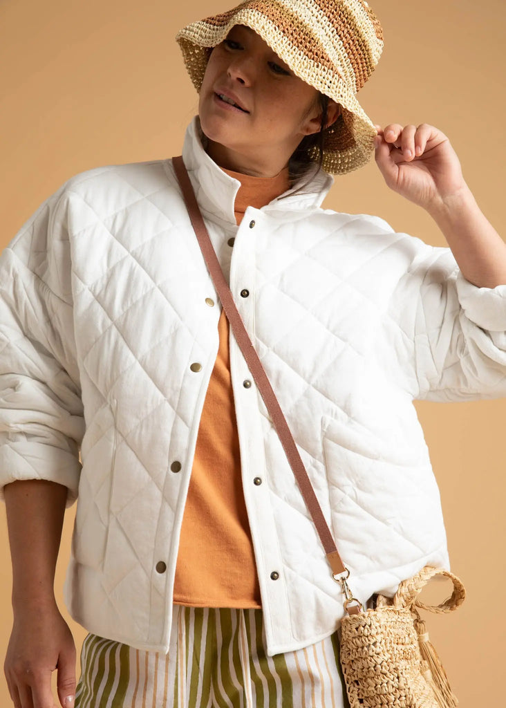 Countryside Quilted Jacket - Natural by And For Good And For Good