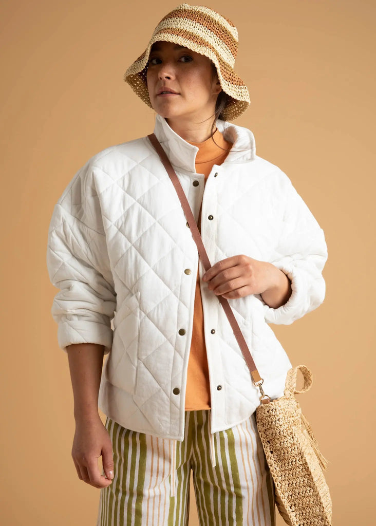 Countryside Quilted Jacket - Natural by And For Good And For Good