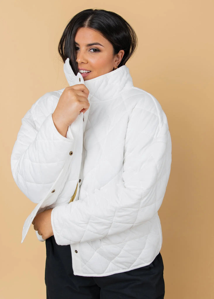 Countryside Quilted Jacket - Natural by And For Good And For Good