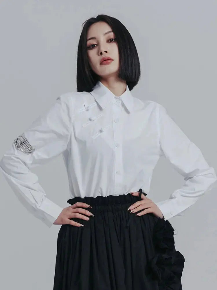 Cranaken Slit Button Up by Marigold Shadows Marigold Shadows