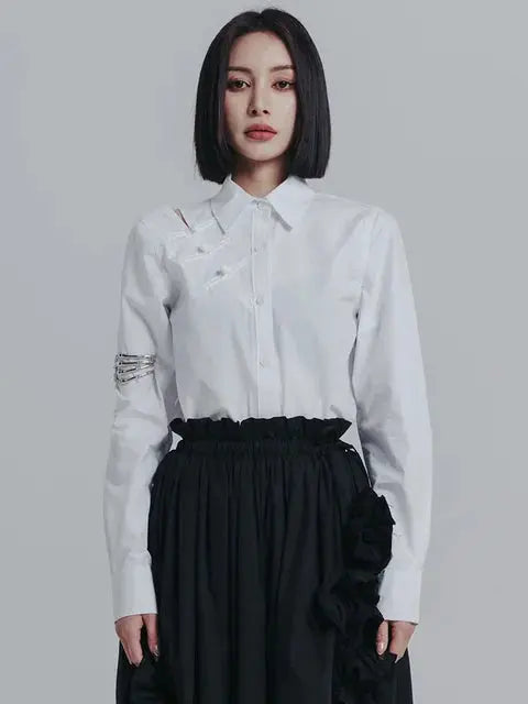 Cranaken Slit Button Up by Marigold Shadows Marigold Shadows