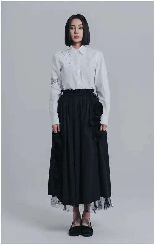 Cranaken Slit Button Up by Marigold Shadows Marigold Shadows