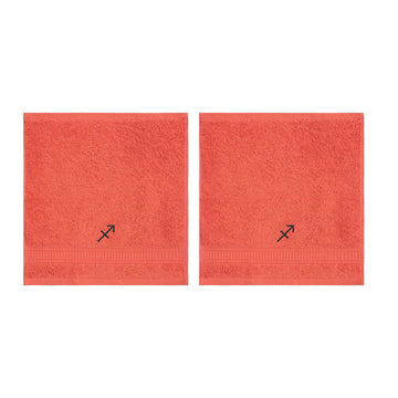 Customized Zodiac Towels - Washcloths and Hand Towels - Set of 2 by La'Hammam - Ladiesse