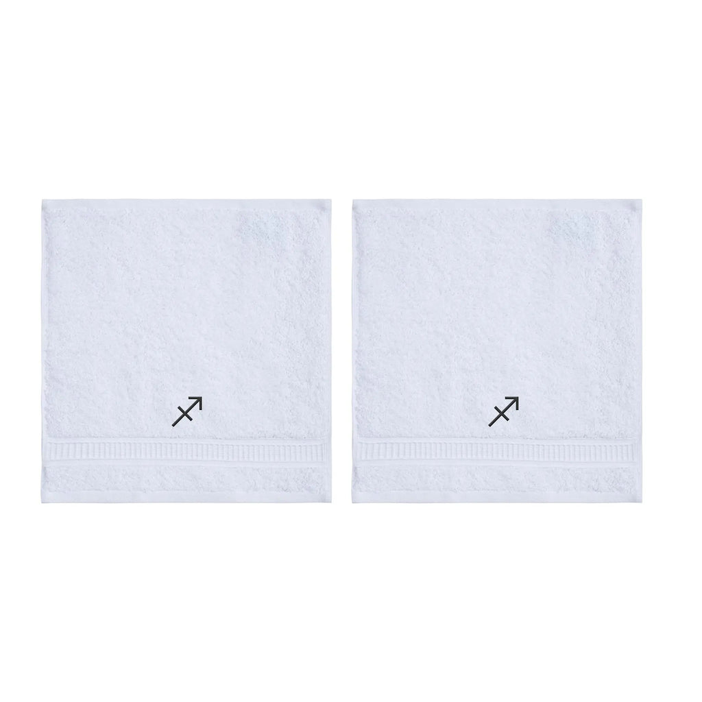 Customized Zodiac Towels - Washcloths and Hand Towels - Set of 2 by La'Hammam - Ladiesse