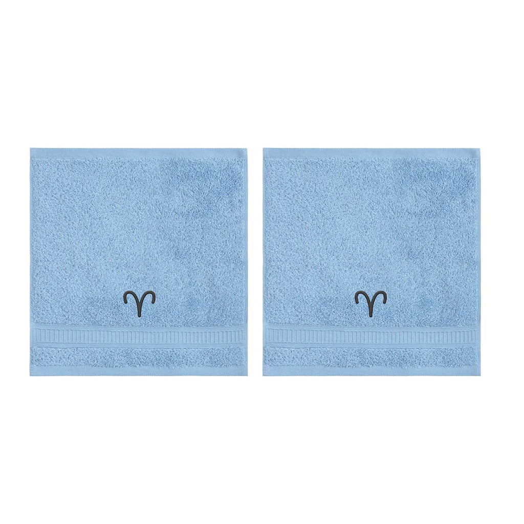 Customized Zodiac Towels - Washcloths and Hand Towels - Set of 2 by La'Hammam - Ladiesse