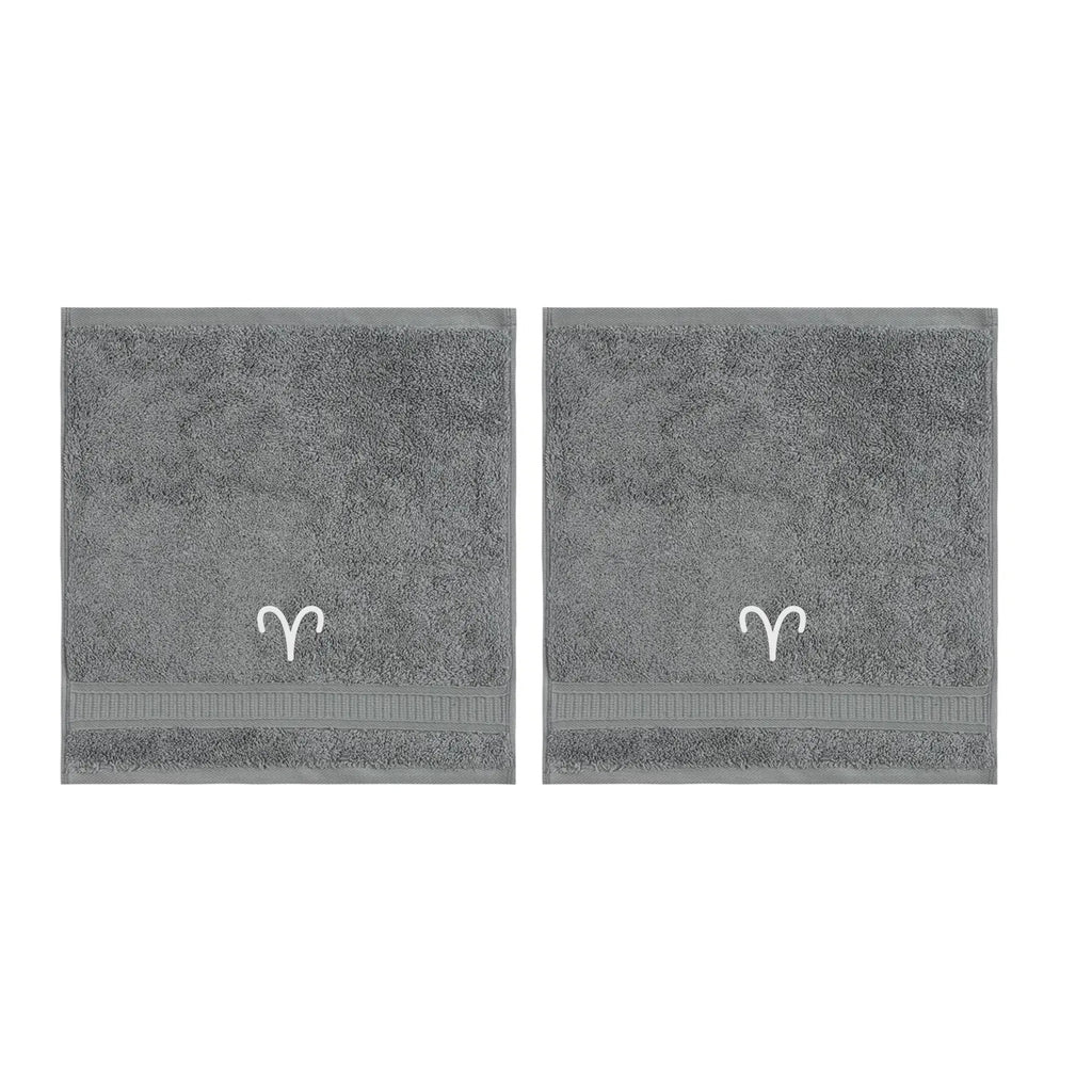 Customized Zodiac Towels - Washcloths and Hand Towels - Set of 2 by La'Hammam - Ladiesse