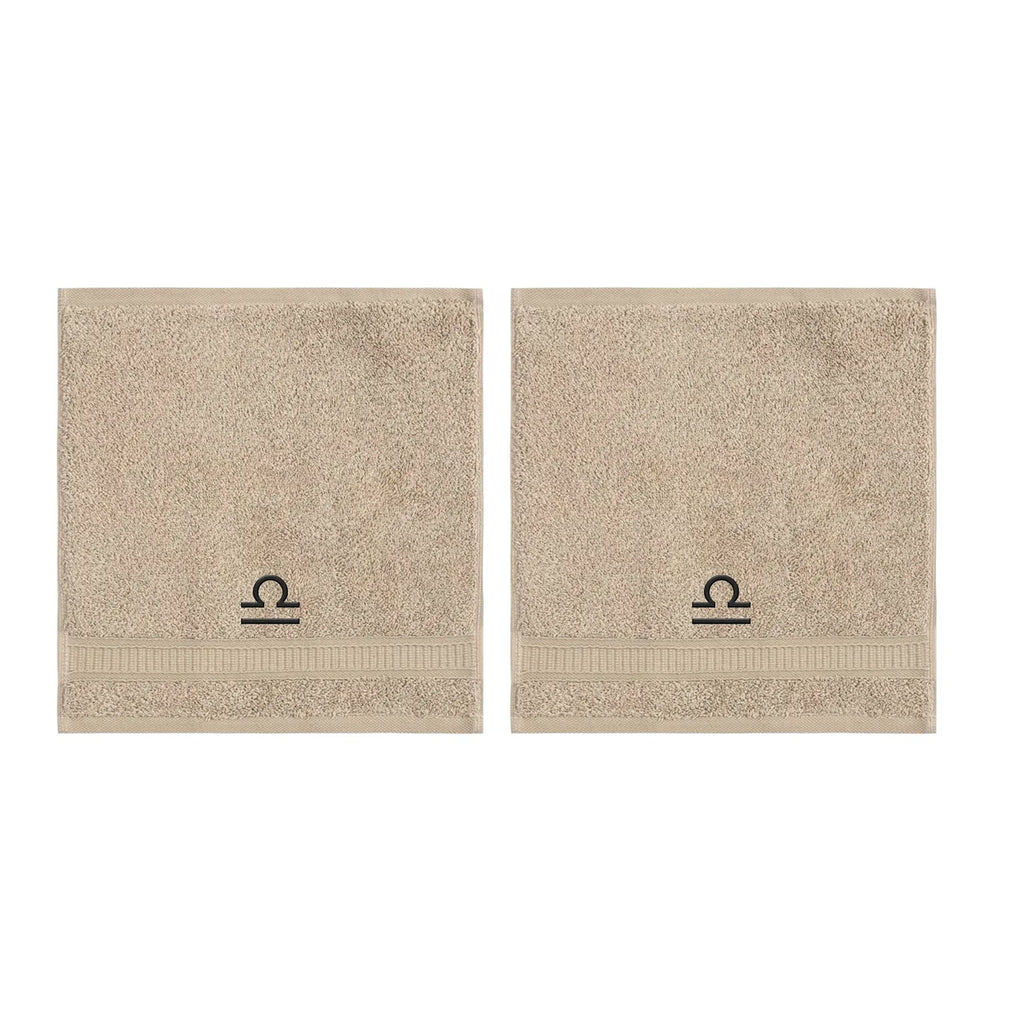 Customized Zodiac Towels - Washcloths and Hand Towels - Set of 2 by La'Hammam - Ladiesse