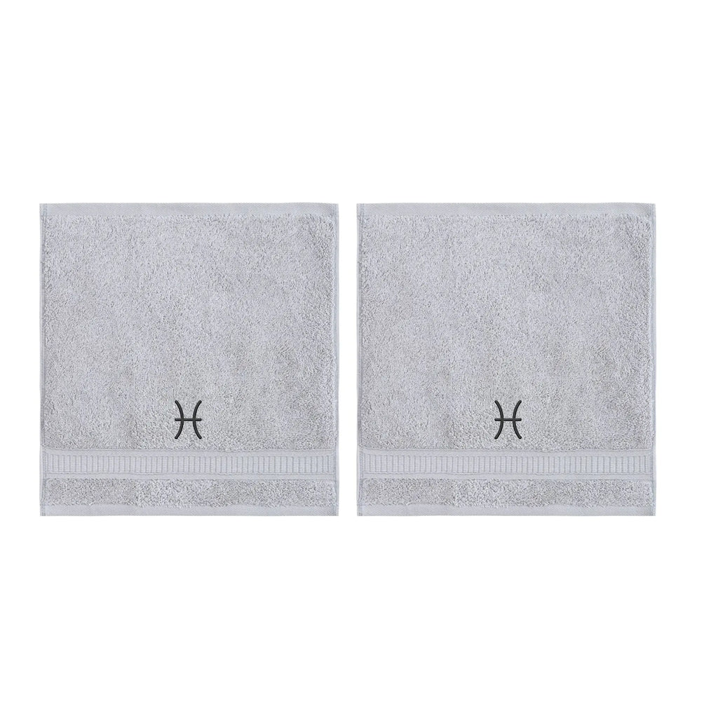 Customized Zodiac Towels - Washcloths and Hand Towels - Set of 2 by La'Hammam - Ladiesse