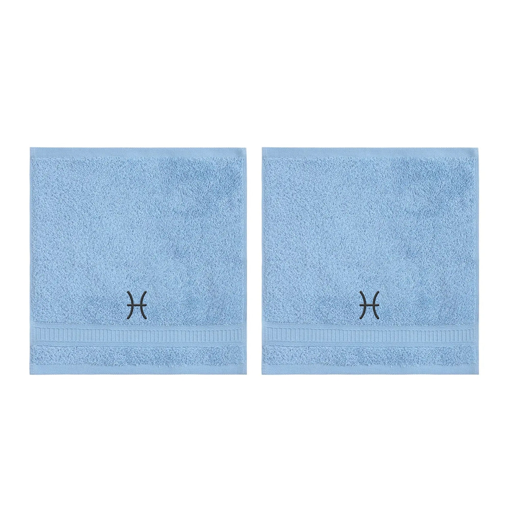 Customized Zodiac Towels - Washcloths and Hand Towels - Set of 2 by La'Hammam - Ladiesse