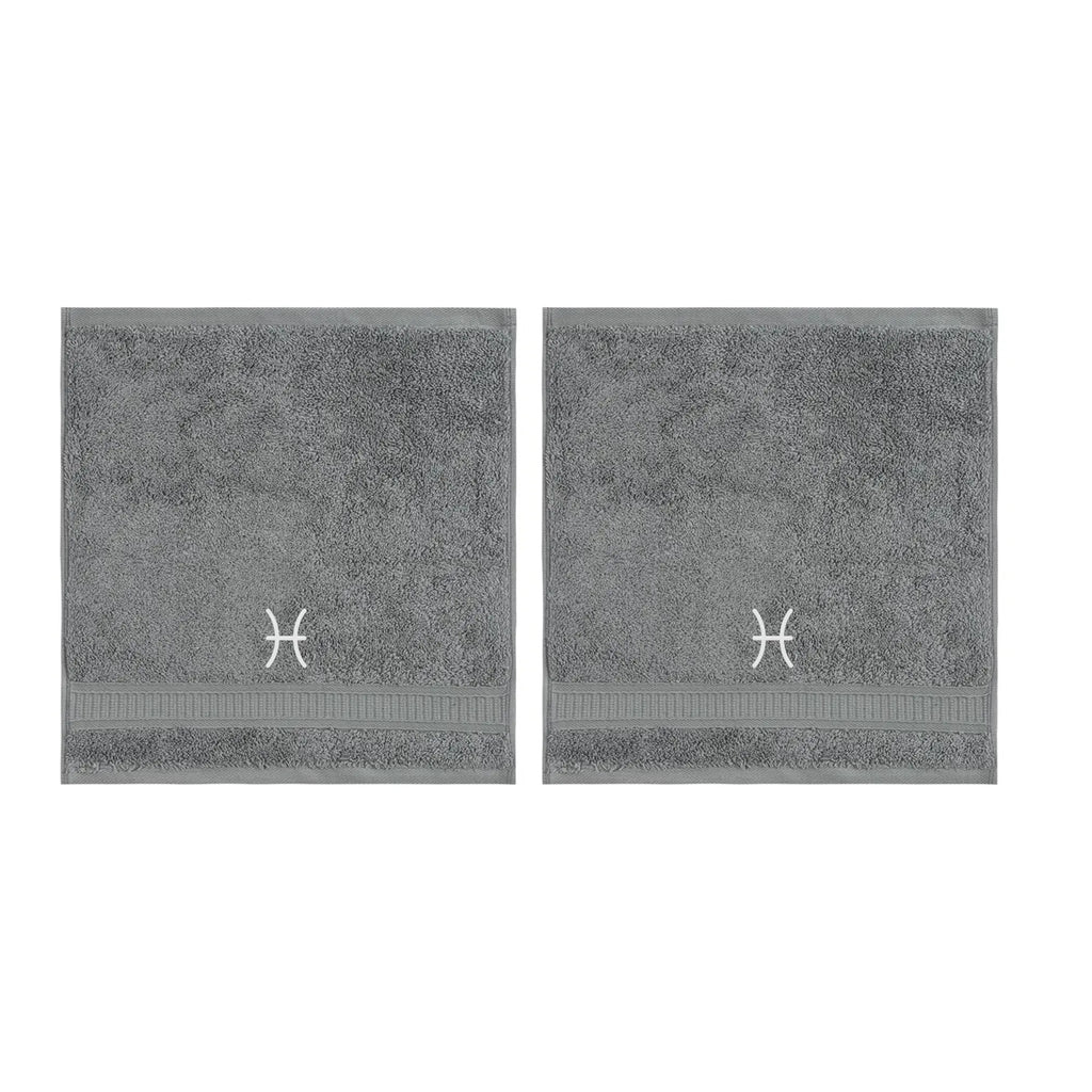 Customized Zodiac Towels - Washcloths and Hand Towels - Set of 2 by La'Hammam - Ladiesse