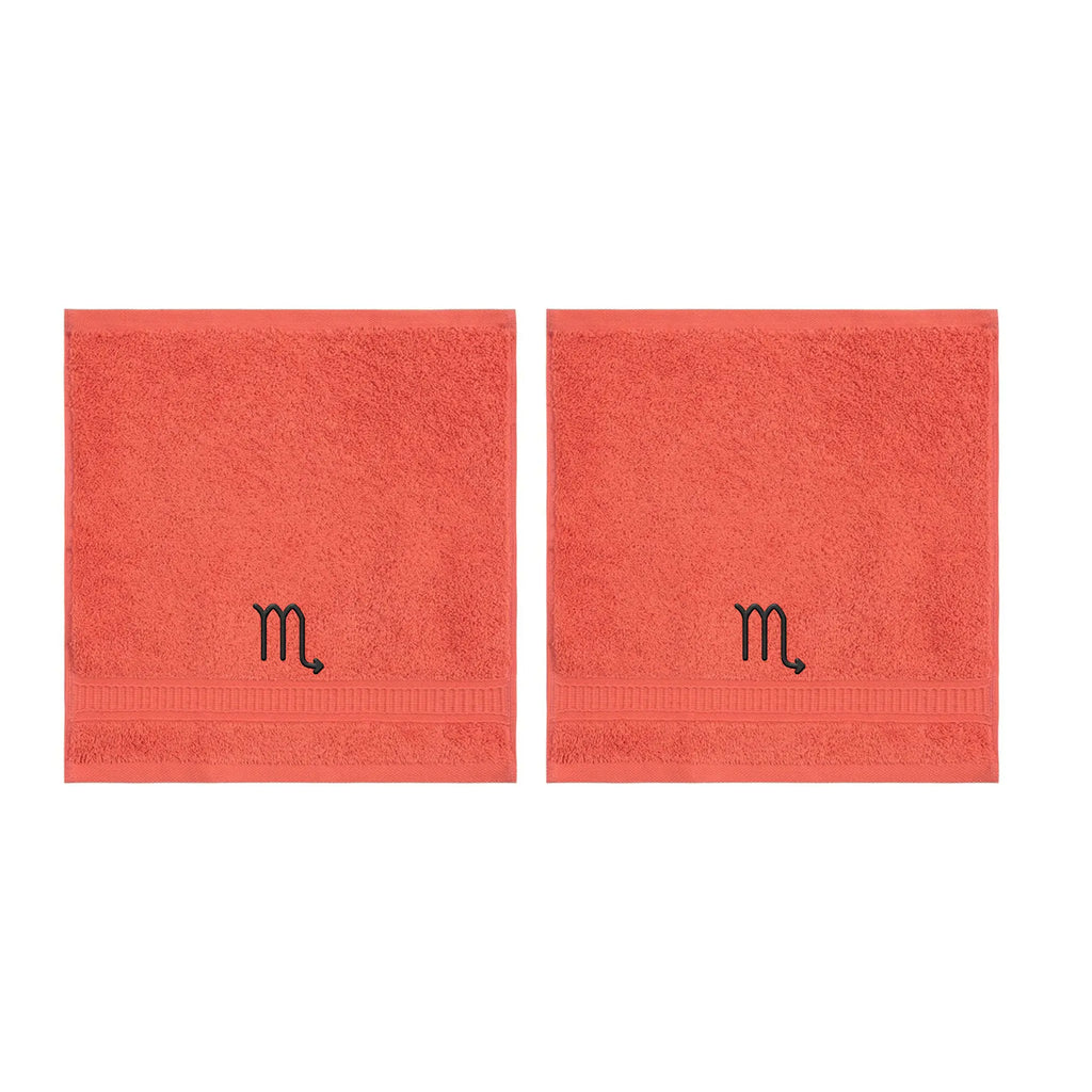 Customized Zodiac Towels - Washcloths and Hand Towels - Set of 2 by La'Hammam - Ladiesse