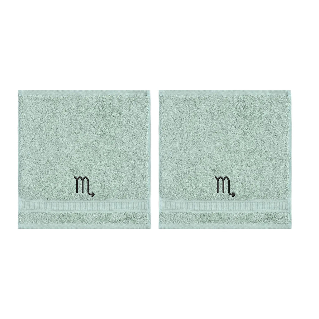 Customized Zodiac Towels - Washcloths and Hand Towels - Set of 2 by La'Hammam - Ladiesse