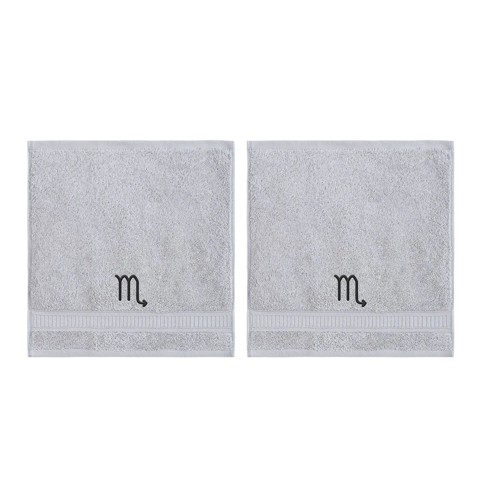 Customized Zodiac Towels - Washcloths and Hand Towels - Set of 2 by La'Hammam - Ladiesse