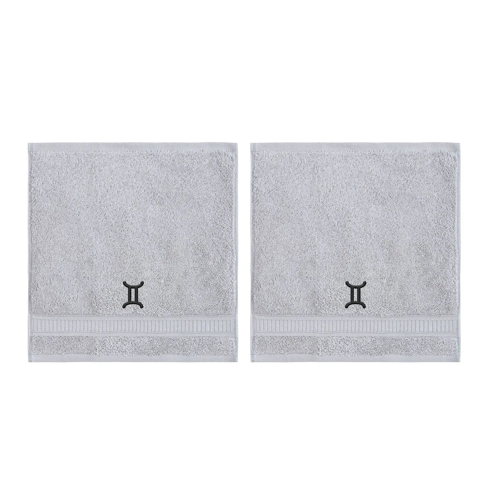 Customized Zodiac Towels - Washcloths and Hand Towels - Set of 2 by La'Hammam - Ladiesse