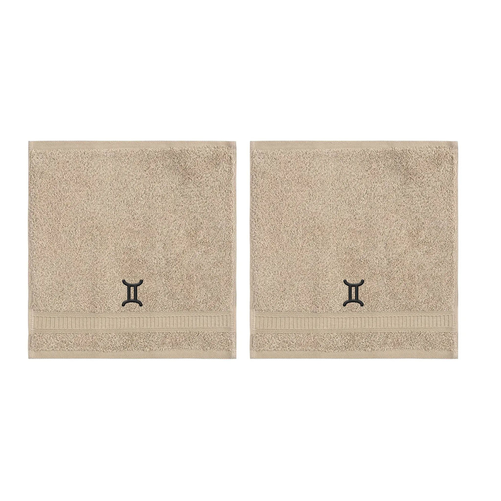 Customized Zodiac Towels - Washcloths and Hand Towels - Set of 2 by La'Hammam - Ladiesse