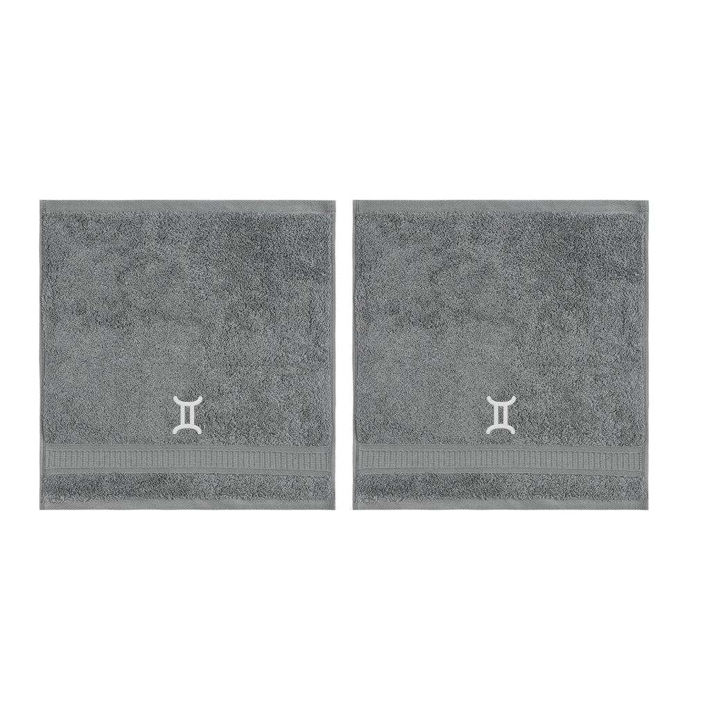 Customized Zodiac Towels - Washcloths and Hand Towels - Set of 2 by La'Hammam - Ladiesse